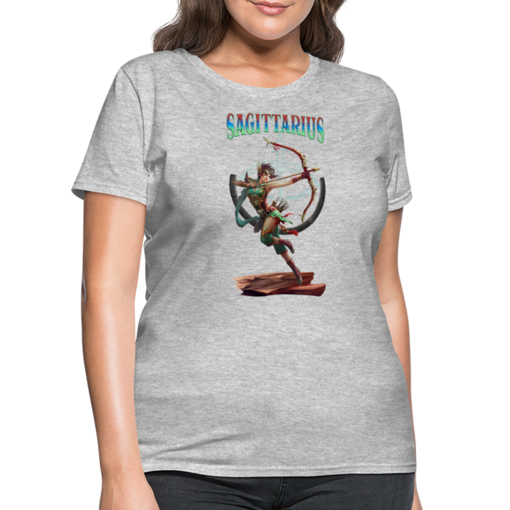 Astral Sagittarius Women's T-Shirt - heather gray