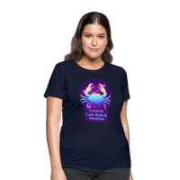 Thumbnail for Women's Neon Cancer T-Shirt - navy