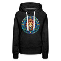 Thumbnail for Women’s Mosaic Leo Premium Hoodie - charcoal grey