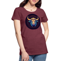 Thumbnail for Women’s Magic Taurus Premium T-Shirt - heather burgundy