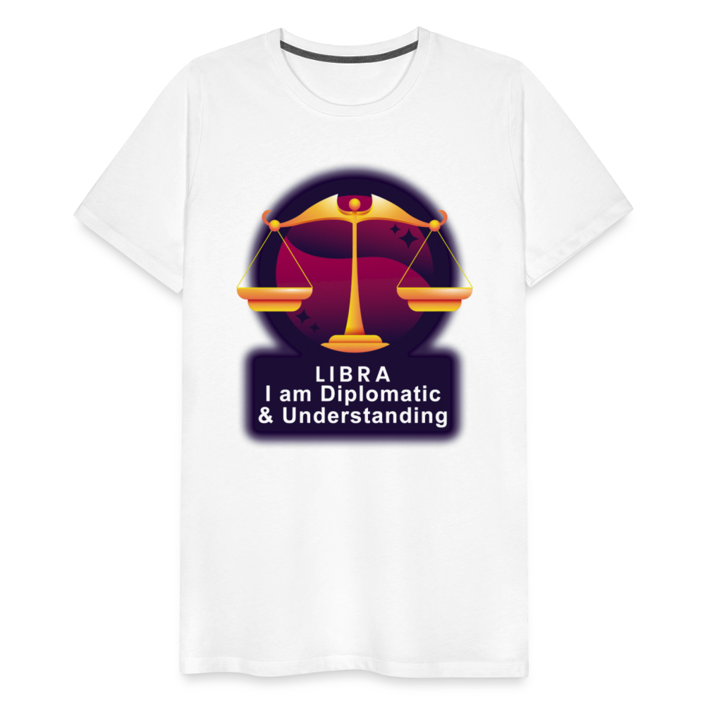 Men's Glow Libra Premium T-Shirt - white