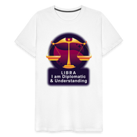 Thumbnail for Men's Glow Libra Premium T-Shirt - white