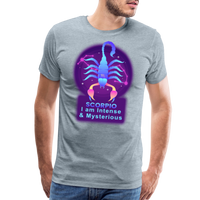 Thumbnail for Men's Neon Scorpio Premium T-Shirt - heather ice blue