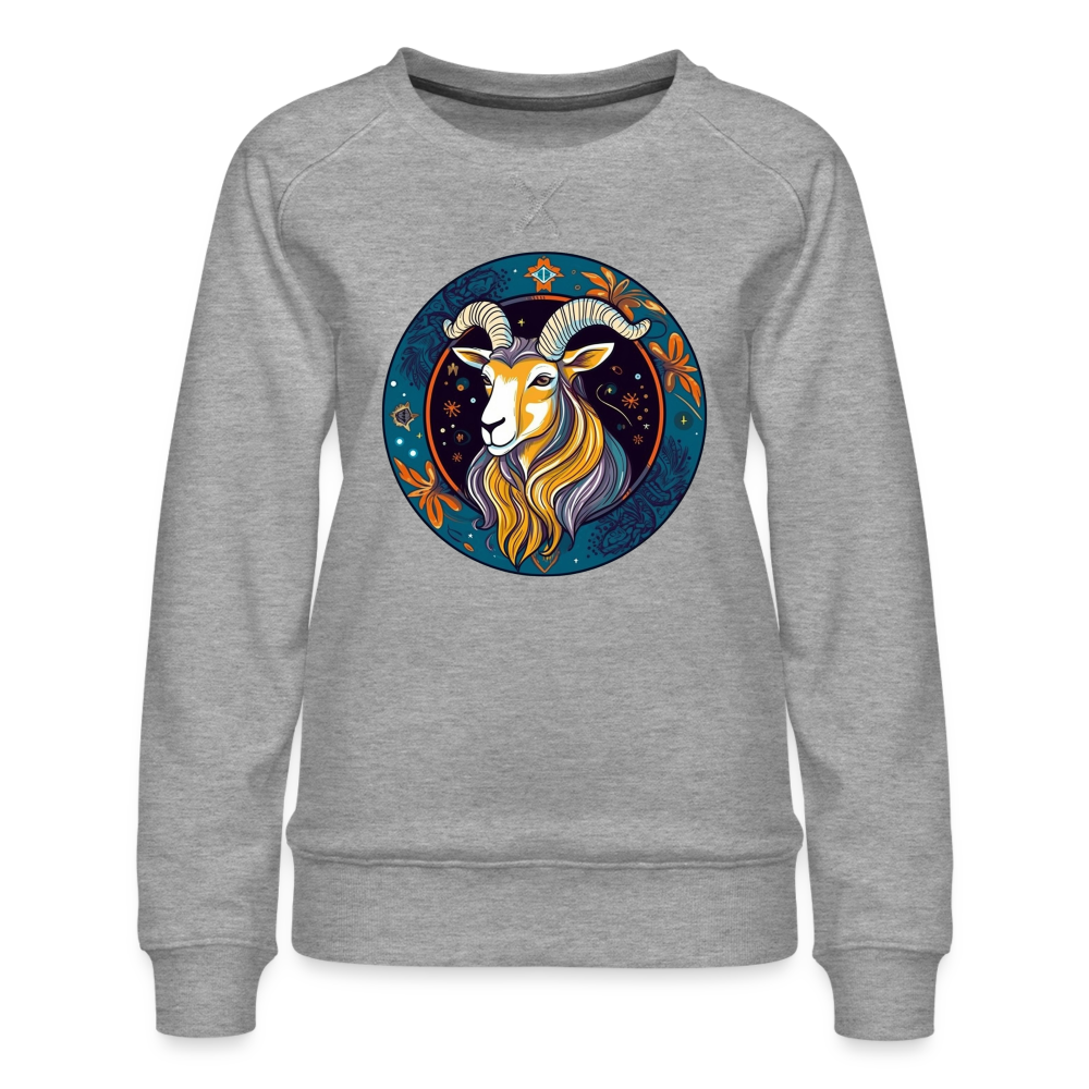 Women’s Mythical Capricorn Premium Sweatshirt - heather grey