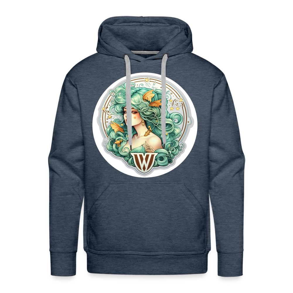 Men’s Symbol Virgo Premium Hoodie - heather denim