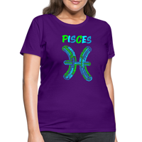 Thumbnail for Women's Power Words Pisces T-Shirt - purple