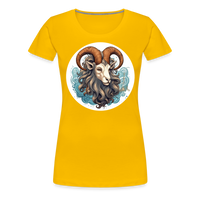 Thumbnail for Women’s Symbol Capricorn Premium T-Shirt - sun yellow