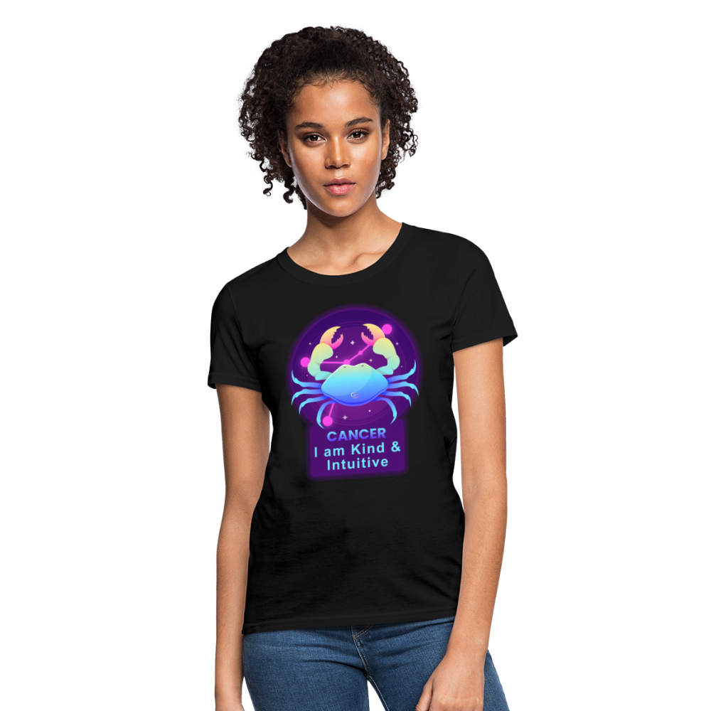 Women's Neon Cancer T-Shirt - black