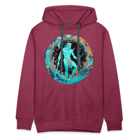 Thumbnail for Men’s Mythical Aquarius Premium Hoodie - burgundy