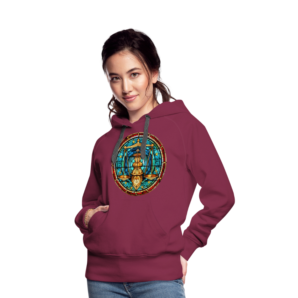 Women’s Mosaic Libra Premium Hoodie - burgundy