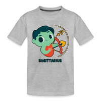 Thumbnail for Kid’s Cartoony Sagittarius Premium Organic T-Shirt - heather gray