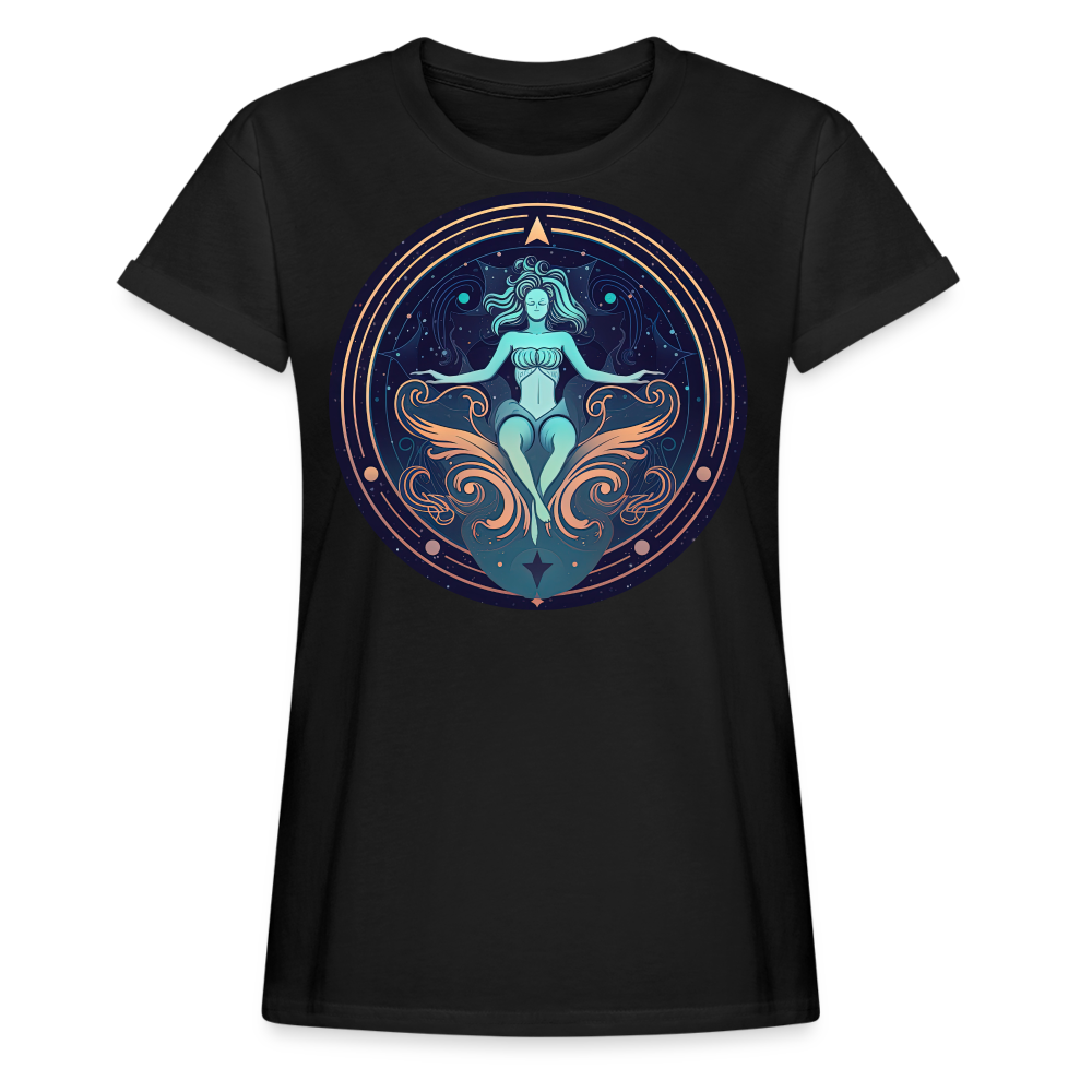 Women's Mystic Aquarius Relaxed Fit T-Shirt - black