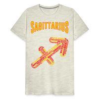 Thumbnail for Men's Power Words Sagittarius Premium T-Shirt - heather oatmeal