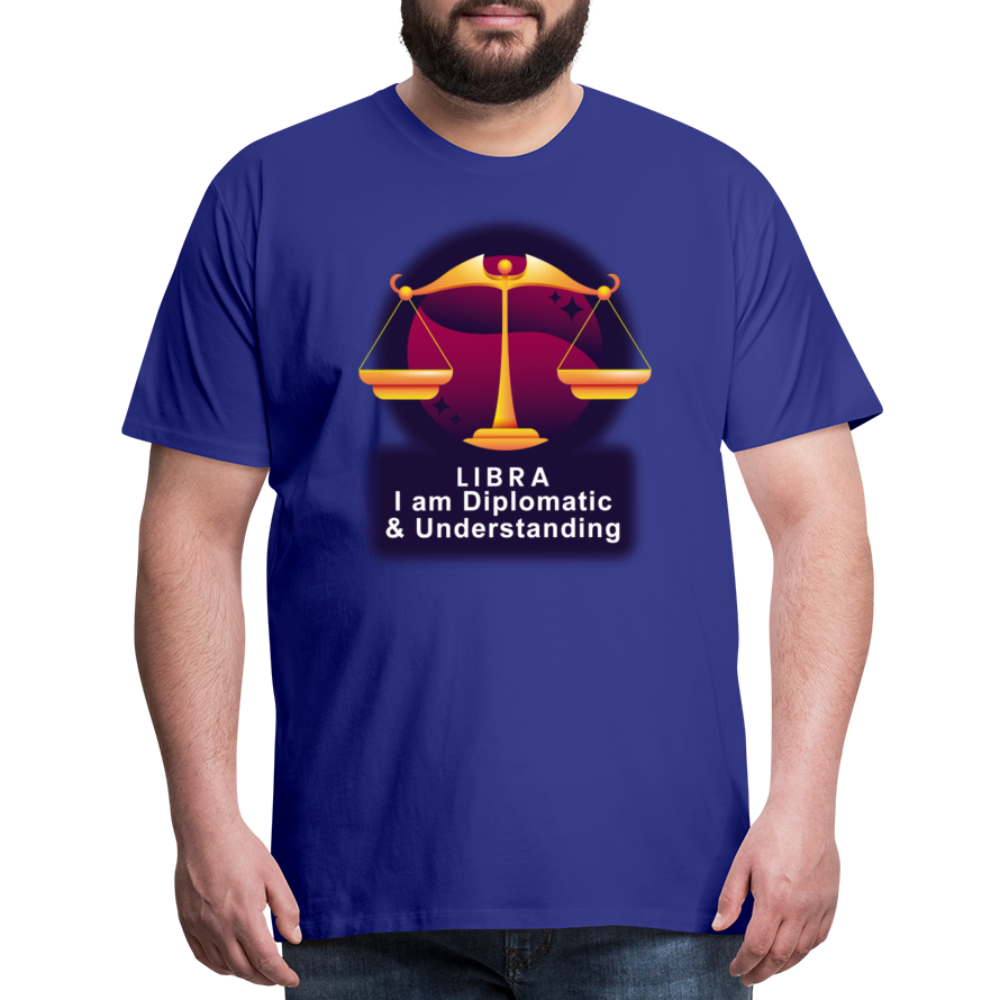 Men's Glow Libra Premium T-Shirt - royal blue