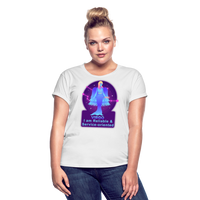 Thumbnail for Women's Neon Virgo Relaxed Fit T-Shirt - white