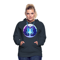 Thumbnail for Women’s Magic Gemini Premium Hoodie - navy