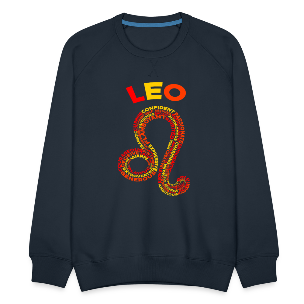 Men's Power Words Leo Premium Sweatshirt - navy