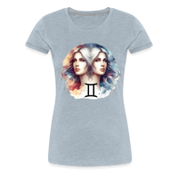 Thumbnail for Women’s Mythical Gemini Premium T-Shirt - heather ice blue