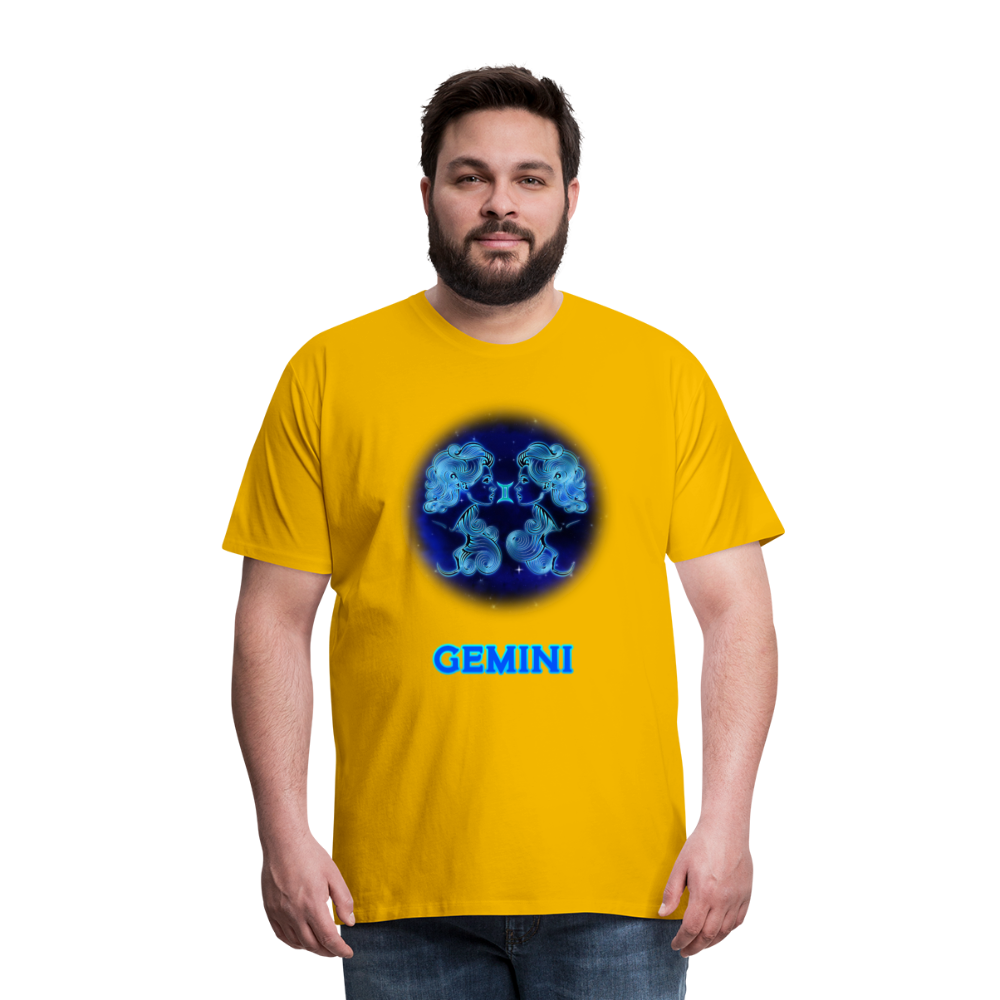 Men's Gemini Premium T-Shirt - sun yellow