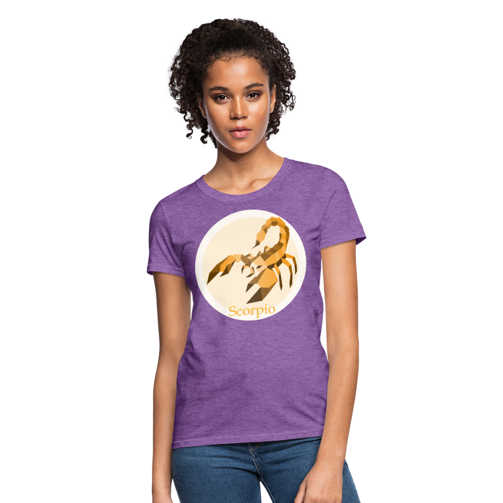 Women's Mosaic Scorpio T-Shirt - purple heather