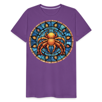 Thumbnail for Men's Mosaic Cancer Premium T-Shirt - purple