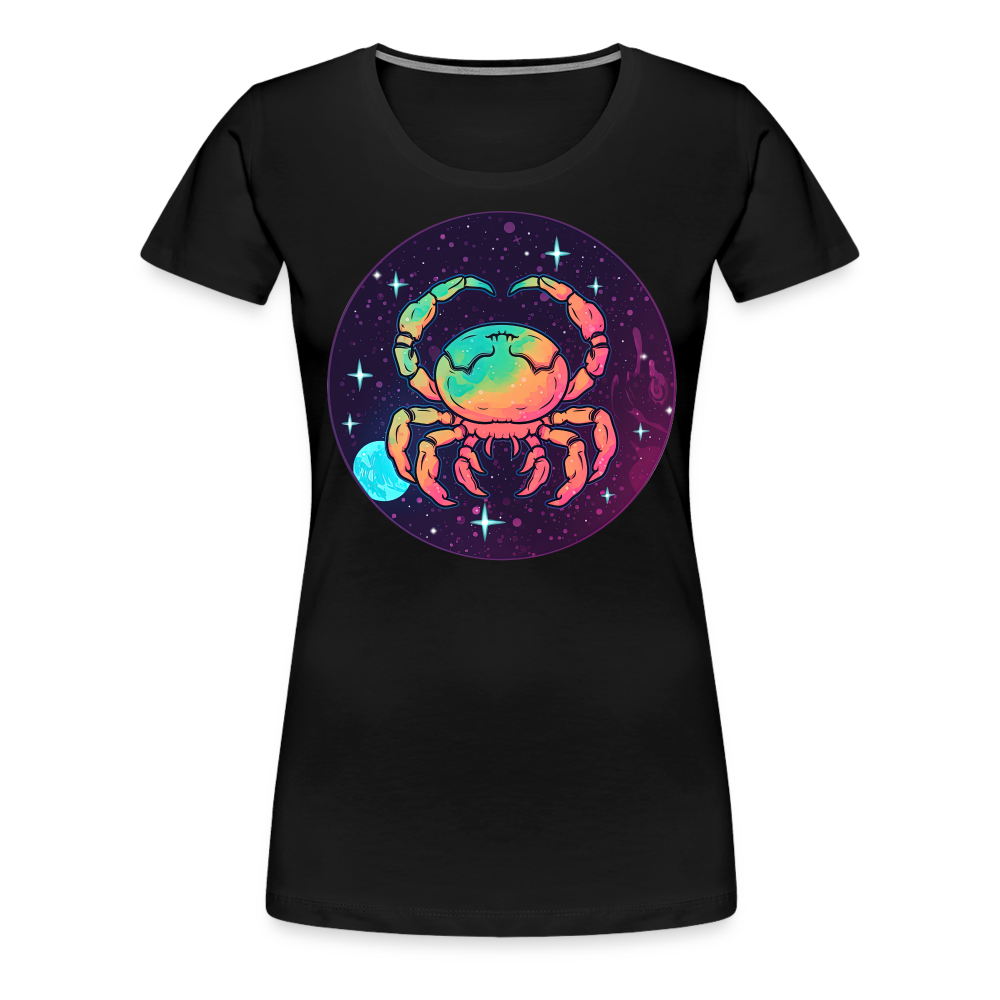 Women’s Mystic Cancer Premium T-Shirt - black