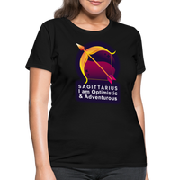 Thumbnail for Women's Glow Sagittarius T-Shirt - black