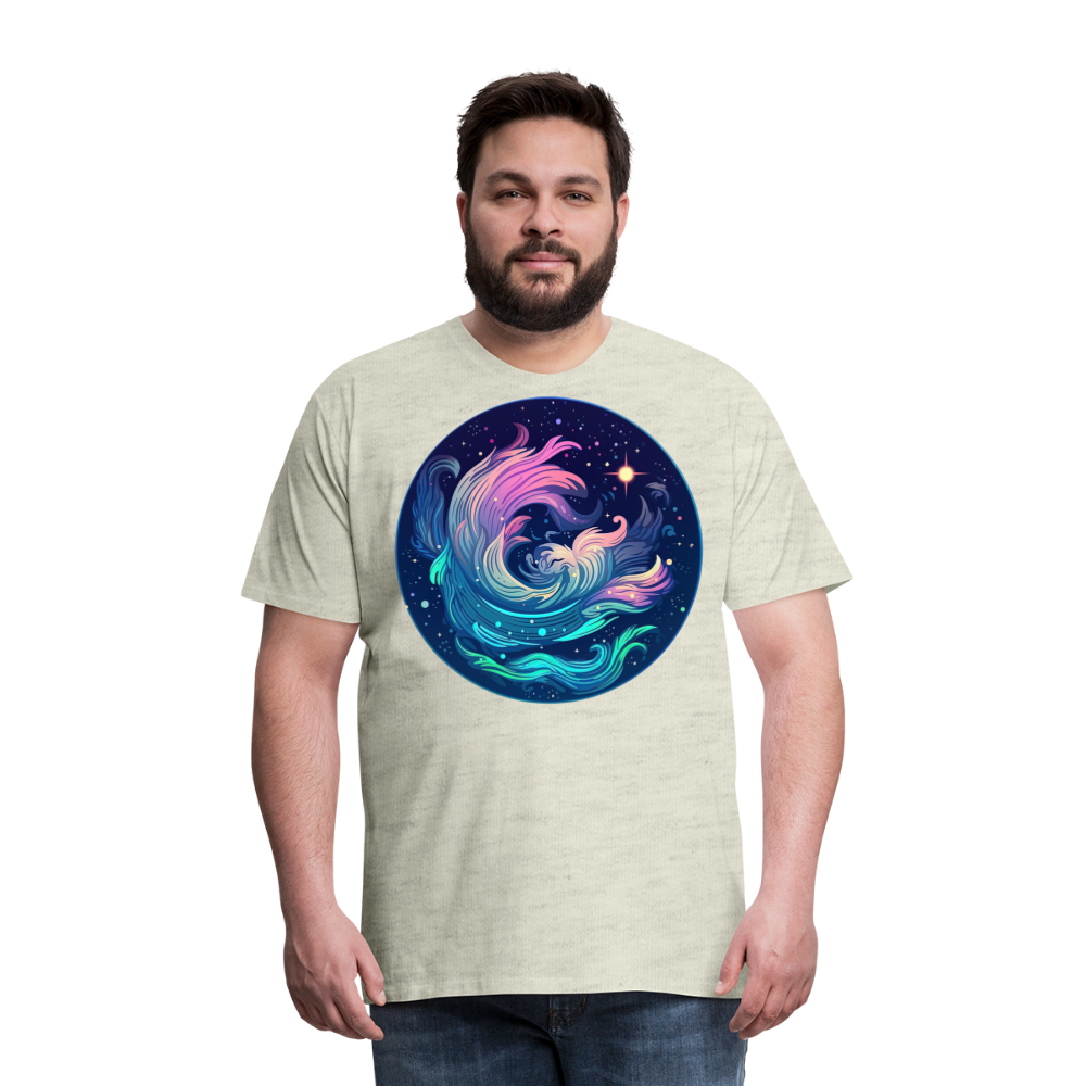 Men's Magic Aquarius Premium T-Shirt - heather oatmeal