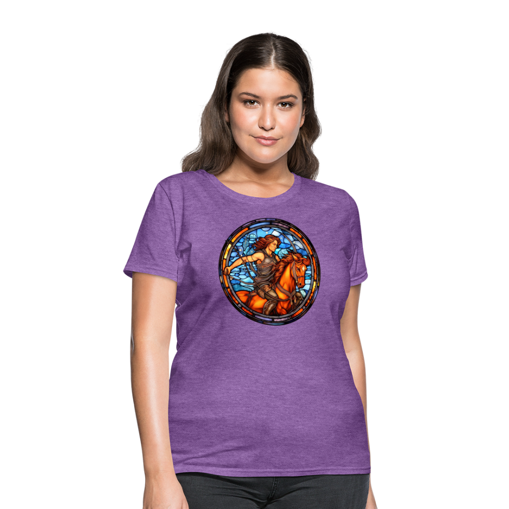 Women's Mosaic Sagittarius T-Shirt - purple heather