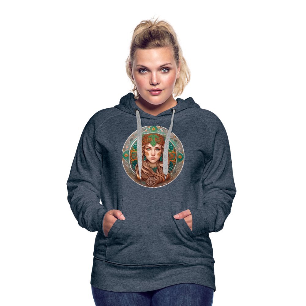 Women’s Mythical Virgo Premium Hoodie - heather denim