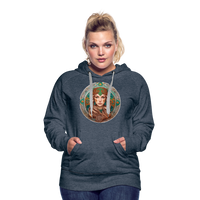 Thumbnail for Women’s Mythical Virgo Premium Hoodie - heather denim