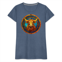 Thumbnail for Women’s Mosaic Taurus Premium T-Shirt - heather blue