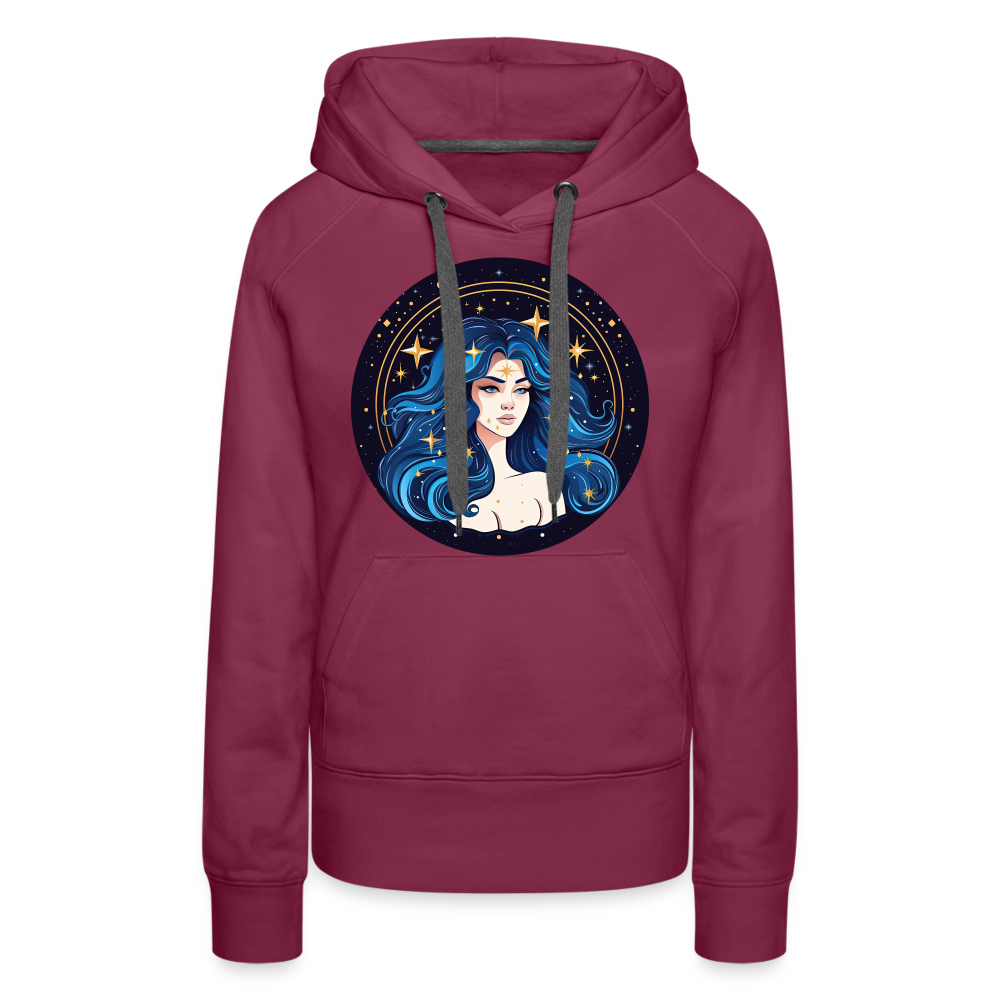 Women’s Magic Virgo Premium Hoodie - burgundy