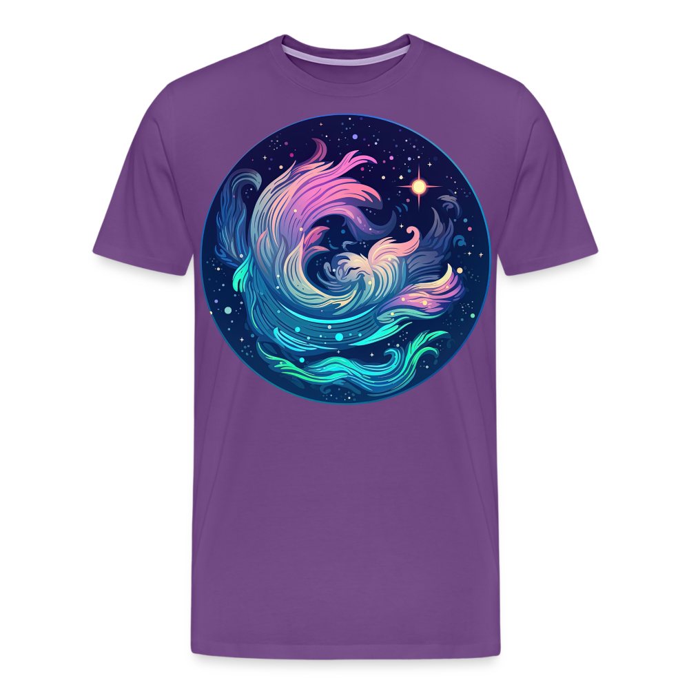 Men's Magic Aquarius Premium T-Shirt - purple