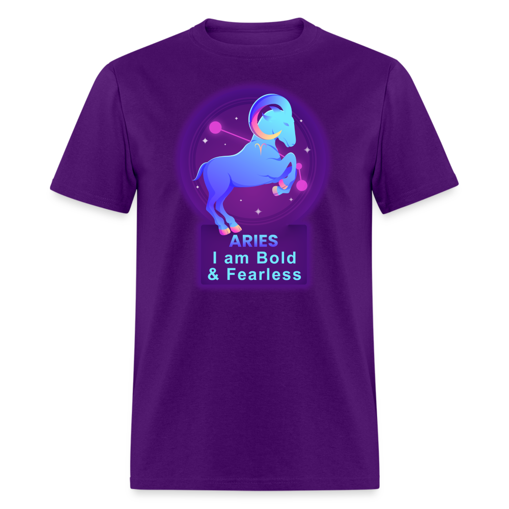 Men's Neon Aries Classic T-Shirt - purple