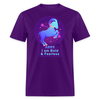 Thumbnail for Men's Neon Aries Classic T-Shirt - purple