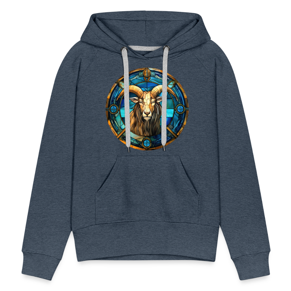 Women’s Mosaic Capricorn Premium Hoodie - heather denim