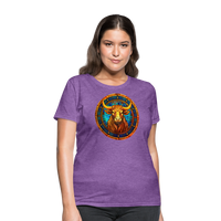 Thumbnail for Women's Mosaic Taurus T-Shirt - purple heather