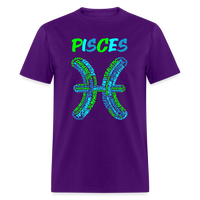 Thumbnail for Men's Power Words Pisces Classic T-Shirt - purple