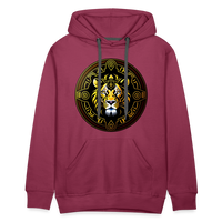 Thumbnail for Men’s Mythical Leo Premium Hoodie - burgundy