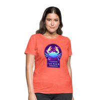 Thumbnail for Women's Neon Cancer T-Shirt - heather coral