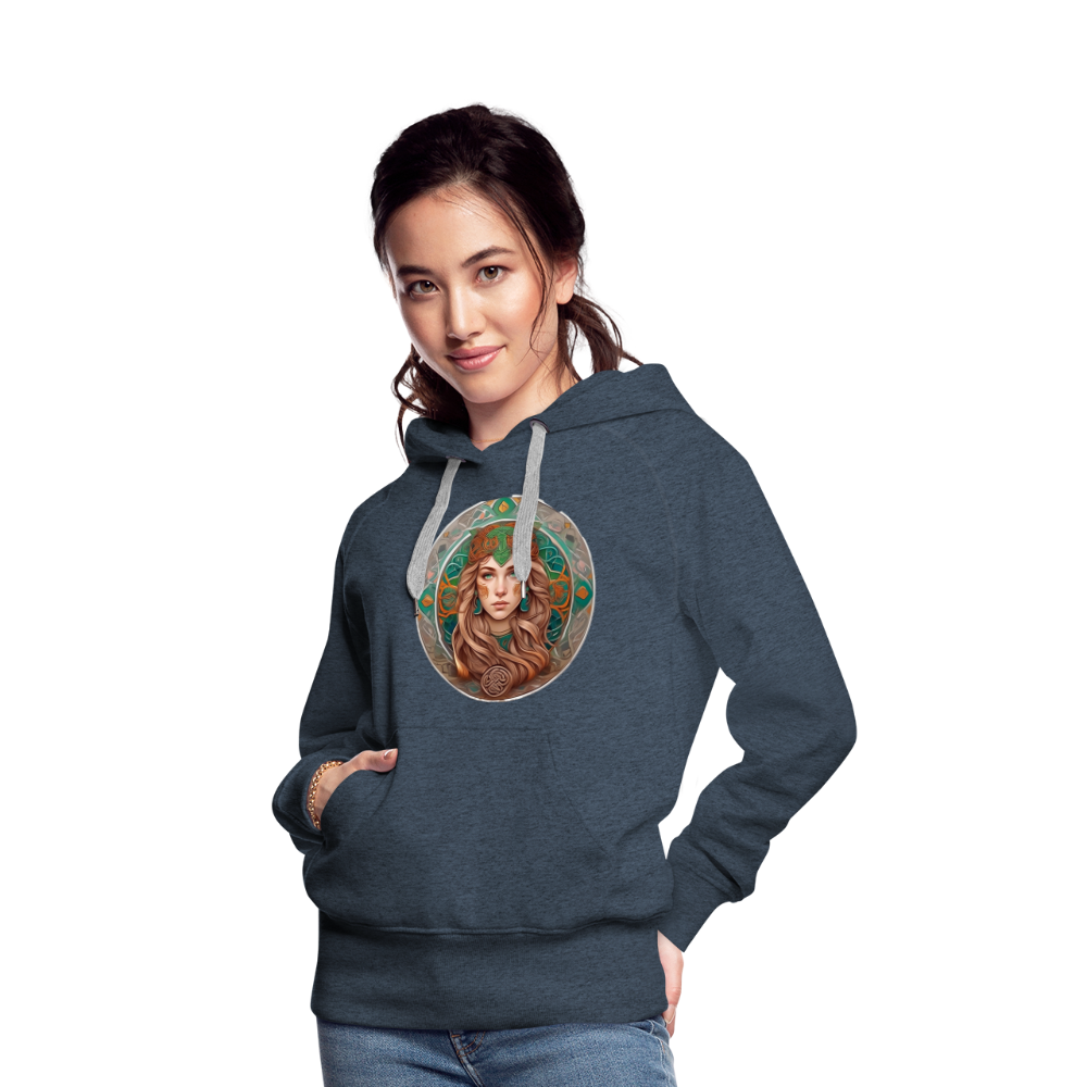 Women’s Mythical Virgo Premium Hoodie - heather denim