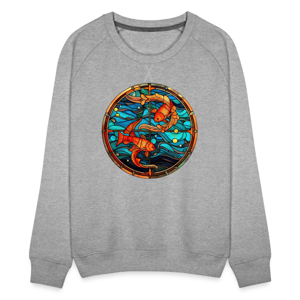 Women’s Mosaic Pisces Premium Sweatshirt - heather grey