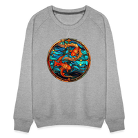 Thumbnail for Women’s Mosaic Pisces Premium Sweatshirt - heather grey