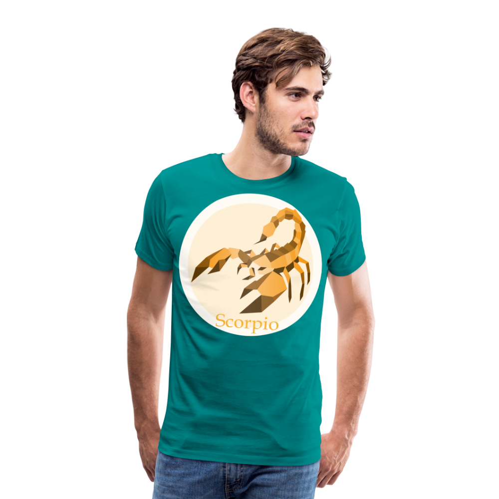 Men's Mosaic Scorpio Premium T-Shirt - teal