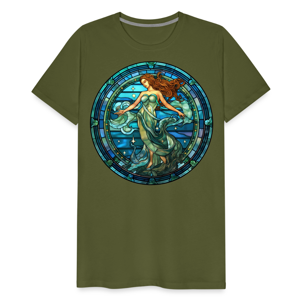 Men's Mosaic Aquarius Premium T-Shirt - olive green