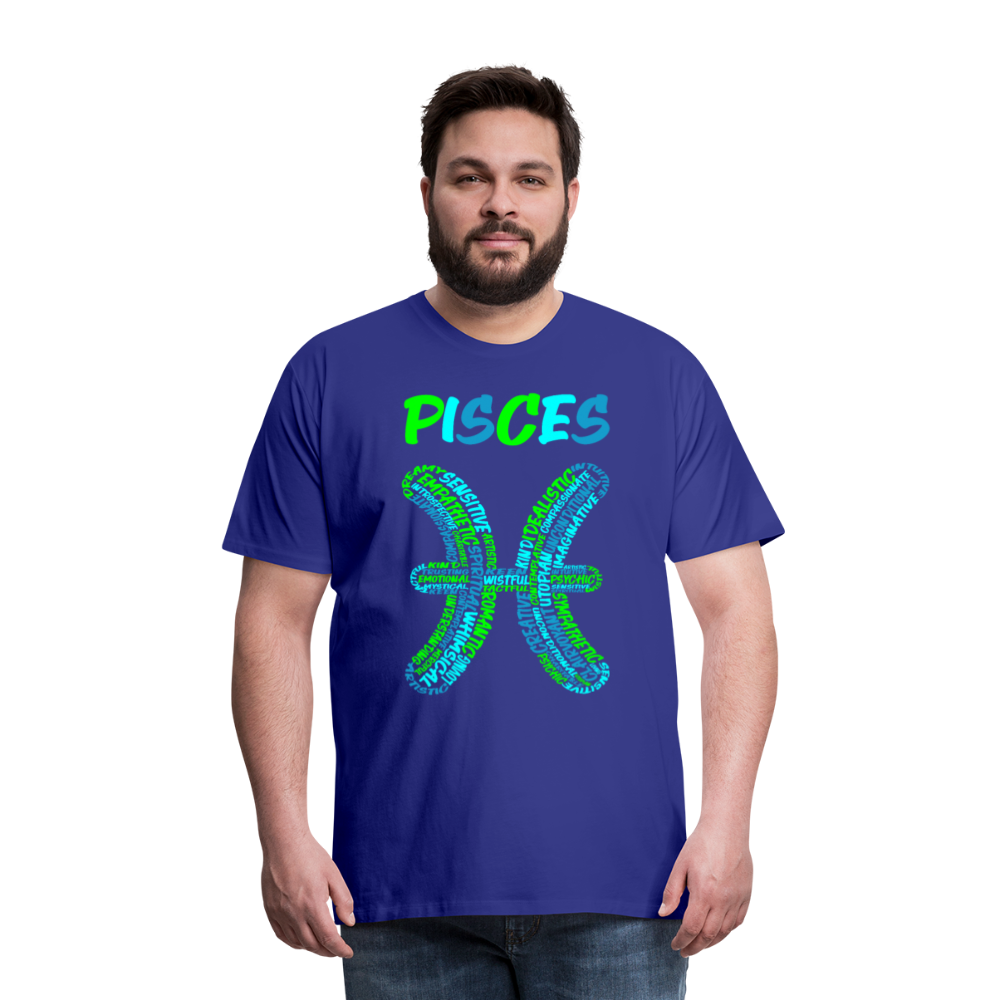 Men's Power Words Pisces Premium T-Shirt - royal blue