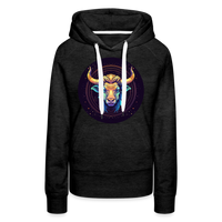 Thumbnail for Women’s Magic Taurus Premium Hoodie - charcoal grey