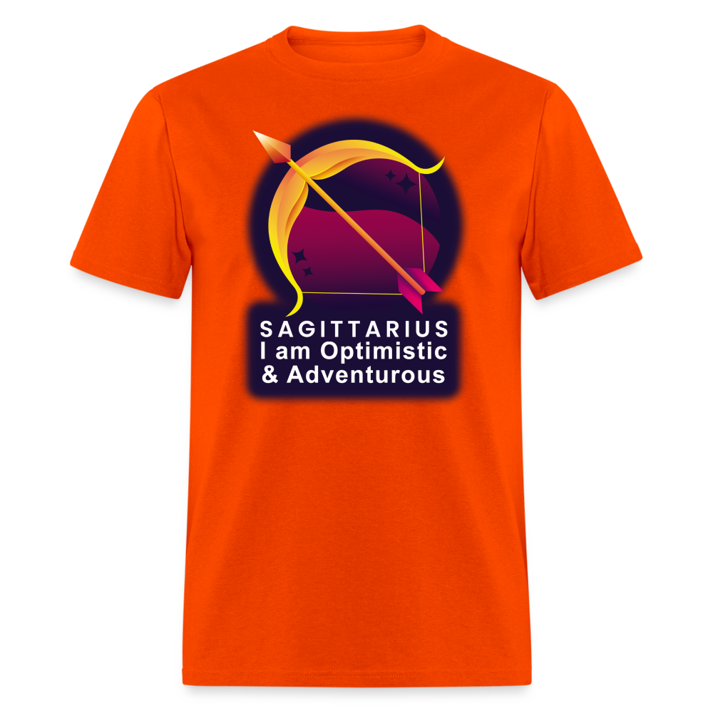 Men's Glow Sagittarius Classic T-Shirt - orange