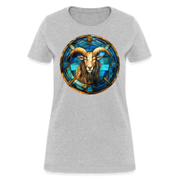 Thumbnail for Women's Mosaic Capricorn T-Shirt - heather gray